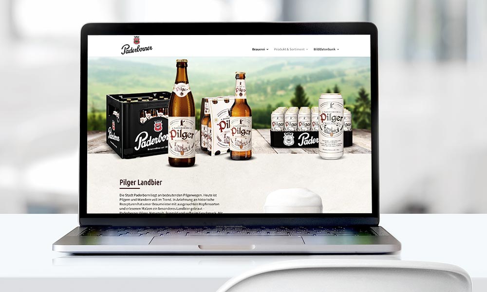 Website Paderborner Brauerei