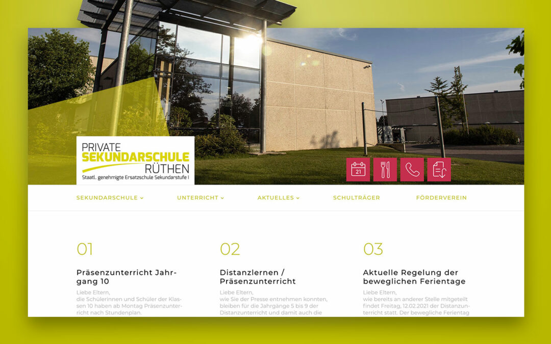 Website | Sekundarschule Rüthen